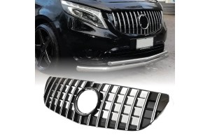 Μάσκα Για Mercedes-Benz Vito W447 14-19 Gt Amg Panamericana Look Μαύρο/Χρώμιο 1 Τεμάχιο