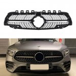 Μάσκα Για Mercedes-Benz A-Class W177 18+ Diamond Amg Look Μαύρο/Χρώμιο 1 Τεμάχιο