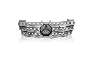 Μάσκα Για Mercedes-Benz ML-Class W164 05-08 Amg Look Ασημί/Χρώμιο 1 Τεμάχιο