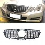 Μάσκα Για Mercedes-Benz E-Class W212 09-13 Gt Amg Panamericana Look Γυαλιστερή Μαύρη 1 Τεμάχιο