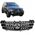 Μάσκα Για Mercedes-Benz ML-Class W164 05-08 Amg Look Μαύρη/Χρώμιο 1 Τεμάχιο