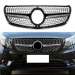 Μάσκα Για Mercedes-Benz Vito W447 14-19 Diamond Look Μαύρο/Χρώμιο 1 Τεμάχιο