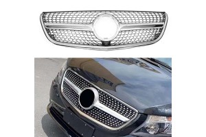 Μάσκα Για Mercedes-Benz V-Class W447 15-19 Diamond Look Ασημί/Χρώμιο 1 Τεμάχιο