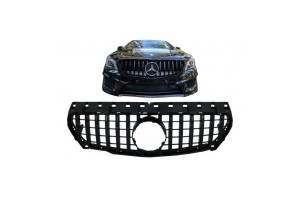 Μάσκα Για Mercedes-Benz CLA-Class C117 / W117 13-19 Gt Amg Panamericana Look Μαύρη Γυαλιστερή 1 Τεμάχιο