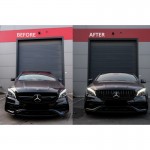 Μάσκα Για Mercedes-Benz CLA-Class C117 / W117 13-19 Gt Amg Panamericana Look Μαύρη Γυαλιστερή 1 Τεμάχιο