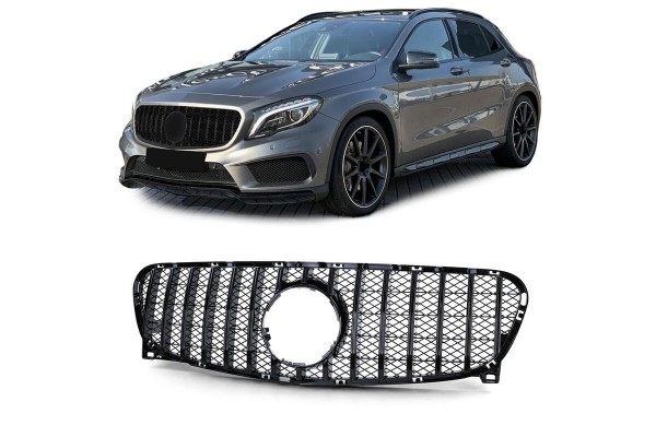 Μάσκα Για Mercedes-Benz Gla X156 13-16 Panamericana Look Μαύρο Γυαλιστερό 1 Τεμάχιο
