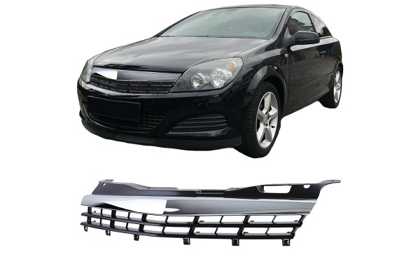 Μάσκα Για Opel Astra H 3D Gtc 07-10 Χωρίς Σήμα Χρώμιο/Μαύρη 1 Τεμάχιο