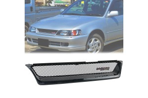 Μάσκα Για Toyota Corolla 93-97 AE100 / AE101 Χωρίς Σήμα Μαύρη Γυαλιστερή Με Σίτα Αλουμινίου