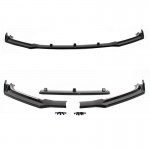 Μπροστινό Spoiler Για Audi A4 B9 15-19 Γυαλιστερό Μαύρο 3 Τεμάχια
