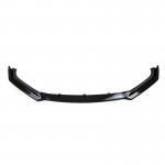 Μπροστινό Spoiler Για Audi A4 B9 15-19 Γυαλιστερό Μαύρο 3 Τεμάχια