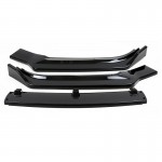 Μπροστινό Spoiler Για Audi A4 B9 15-19 Γυαλιστερό Μαύρο 3 Τεμάχια