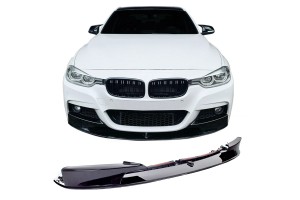 Μπροστινό Spoiler Για Bmw 3 F30/F31 11-19 M-Packet Γυαλιστερό Μαύρο M-Performance Look 2 Τεμάχια