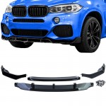 Μπροστινό Spoiler Για Bmw X5 F15 13-18 Γυαλιστερό Μαύρο M-Performance Look 4 Τεμάχια