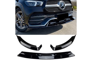 Μπροστινό Spoiler Για Mercedes-Benz Gle C167 / W167 / V167 19-23 Amg Line Μαύρο Γυαλιστερό 3 Τεμάχια
