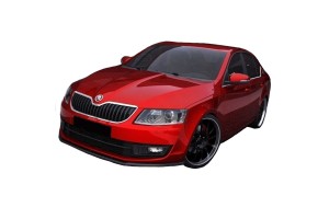 Μπροστινό Spoiler Για Skoda Octavia 3 (5E) 13-20 Glossy Black Maxton Design 1 Τεμάχιο