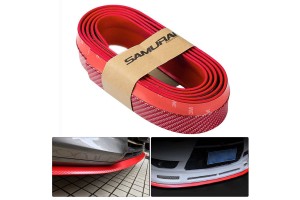 Μπροστινό Spoiler Universal Samurai Lip Safe & Style 2500mm Red Carbon 1 Τεμάχιο