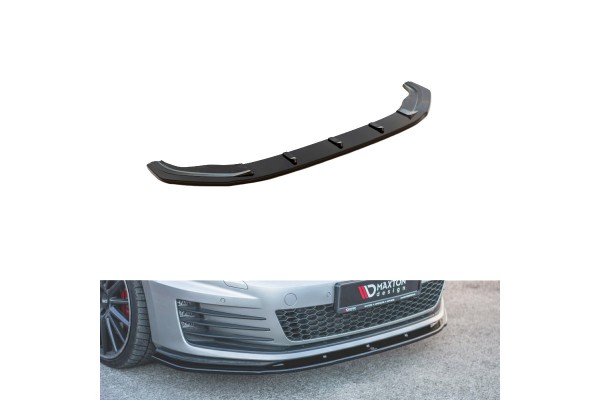 Μπροστινό Spoiler Για Vw Golf Vii (7) 12-17 Gti Έκδοση Glossy Black V.1 Maxton Design 1 Τεμάχιο