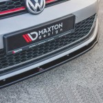 Μπροστινό Spoiler Για Vw Golf Vii (7) 12-17 Gti Έκδοση Glossy Black V.1 Maxton Design 1 Τεμάχιο