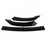 Μπροστινό Spoiler Για Vw Golf Vii (7) 12-20 Standard Έκδοση Glossy Black 3 Τεμάχια