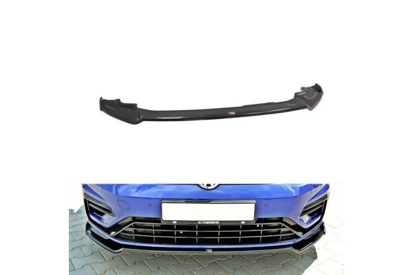 Μπροστινό Spoiler Για Vw Golf Vii (7.5) 17-20 R Έκδοση Glossy Black V.2 Maxton Design 1 Τεμάχιο