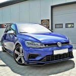 Μπροστινό Spoiler Για Vw Golf Vii (7.5) 17-20 R Έκδοση Glossy Black V.2 Maxton Design 1 Τεμάχιο