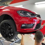 Μπροστινό Spoiler Για Vw Golf Vii (7) 12-18 Gti Έκδοση Glossy Black 3 Τεμάχια