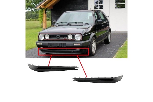 Μπροστινά Spoiler Δεξιά & Αριστερά Γιαvw Golf Ii (2) 83-92 Gti Look 2 Τεμάχια