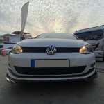 Μπροστινό Spoiler Για Vw Golf Vii (7.5) 17-20 Standard Έκδοση Μαύρο Χρώμα Από Abs Πλαστικό 3 Τεμάχια