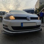 Μπροστινό Spoiler Για Vw Golf Vii (7.5) 17-20 Standard Έκδοση Μαύρο Χρώμα Από Abs Πλαστικό 3 Τεμάχια