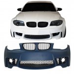 Μπροστινός Προφυλακτήρας Για Bmw 1 E81/82/87/88 04-11 1M Look Με Καρδιές Μάσκας M4 Look