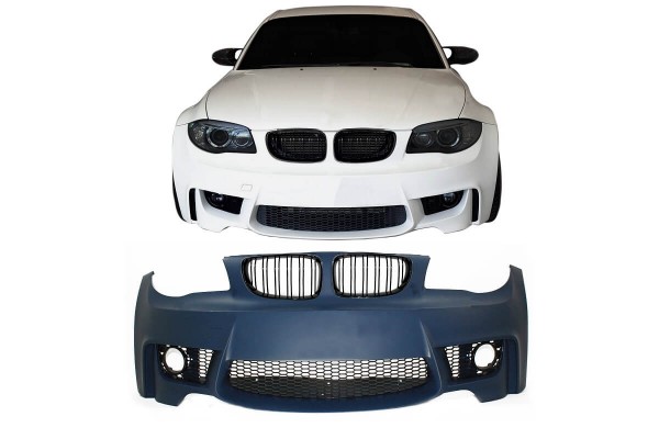 Μπροστινός Προφυλακτήρας Για Bmw 1 E81/82/87/88 04-11 1M Look Με Καρδιές Μάσκας M4 Look