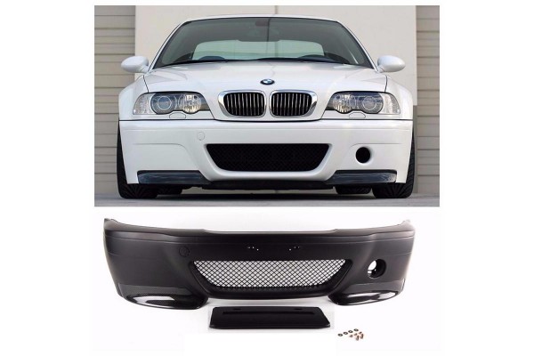 Μπροστινός Προφυλακτήρας Για Bmw 3 E46 98-05 Coupe M3 Csl Look Με Carbon Spoilers