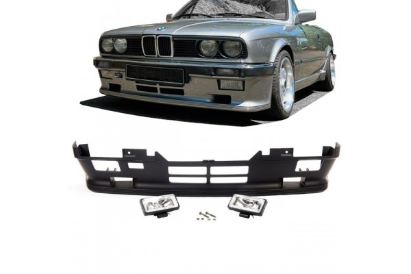 Μπροστινός Προφυλακτήρας Για Bmw 3 E30 83-85Pre-Facelift M-Technik 1 Look Με Προβολείς Ομίχλης