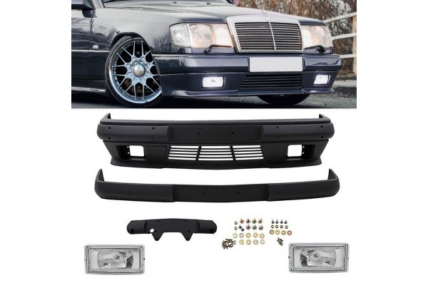 Μπροστινός Προφυλακτήρας Για Mercedes-Benz E-Class W124 85-95 Amg Look Με Προβολάκια