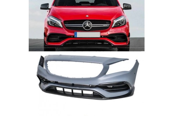 Μπροστινός Προφυλακτήρας Για Mercedes-Benz A-Class W176 12-18 Amg A45 Facelift Look