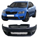 Μπροστινός Προφυλακτήρας Για Skoda Octavia Iii (3) 5E 14-16 Με Μαύρη Μάσκα Rs Look