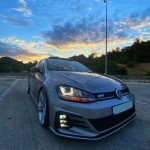 Μπροστινός Προφυλακτήρας Για Vw Golf Vii (7) 13-17 Upgrade To Gti 7.5 Look 17-19 Σετ Με Μάσκα & Led Προβολείς