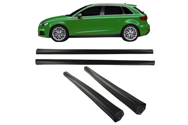 Πλαινά Μασπιέ Για Audi A3 8V 16-20 Hatchback/Sportback Από Abs Πλαστικό 2 Τεμάχια