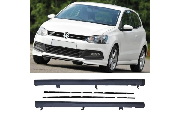 Πλαινά Μασπιέ Για Vw Polo 6R 09-17 R-Line Look Από Abs Πλαστικό 2 Τεμάχια