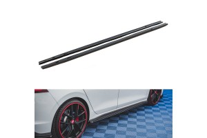 Πλαινά Μαρσπιέ Για Vw Golf Viii (8) 20+ Πρόσθετο Για Gti & R Μασπιέ Γυαλιστερό Μαύρο Από Abs Πλαστικό Maxton Design 2 Τεμάχια