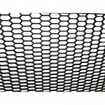 Σίτα Προφυλακτήρα Universal Πλαστική Honeycomb 120x40cm Με Τρύπα 30mm X 11mm Μαύρη