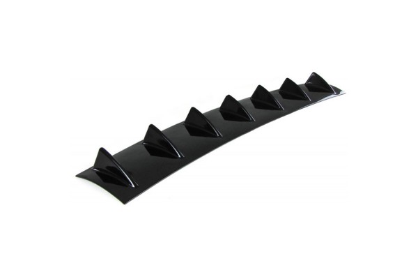 Diffuser Πίσω Προφυλακτήρα Universal Με 7 Πτερύγια Μαύρο Από Abs Πλαστικό 1 Τεμάχιο