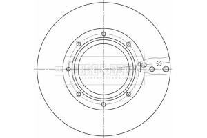 Borg & Beck Δισκόπλακα - BBD32595