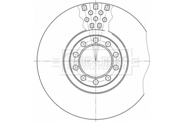 Borg & Beck Δισκόπλακα - BBD32598