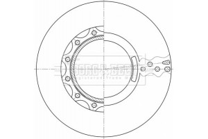 Borg & Beck Δισκόπλακα - BBD32614