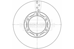 Borg & Beck Δισκόπλακα - BBD32644