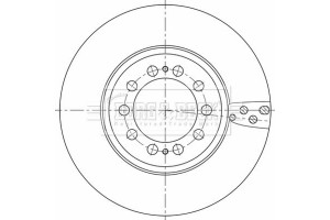Borg & Beck Δισκόπλακα - BBD32786
