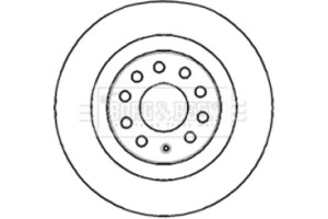 Borg & Beck Δισκόπλακα - BBD4383