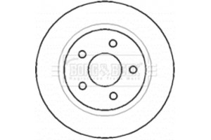 Borg & Beck Δισκόπλακα - BBD4403