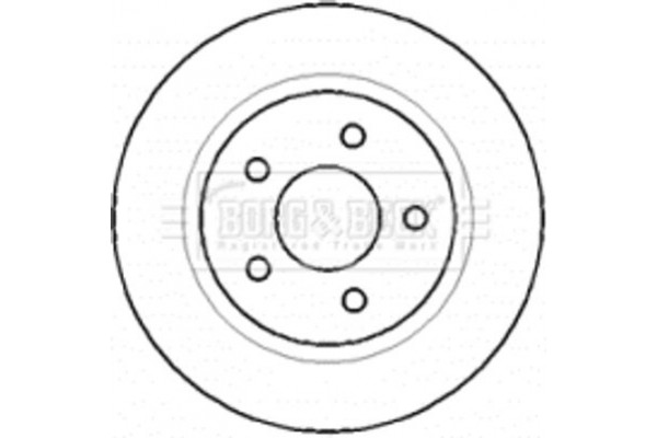 Borg & Beck Δισκόπλακα - BBD4403